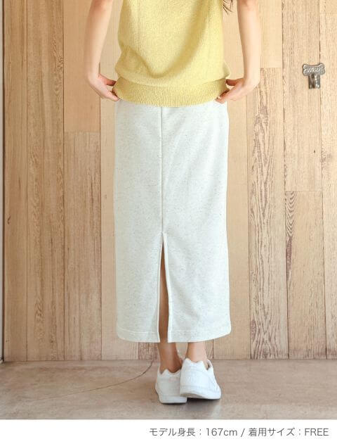 カラーネップナロースカート ブランドのドッグデプト/DOG DEPT