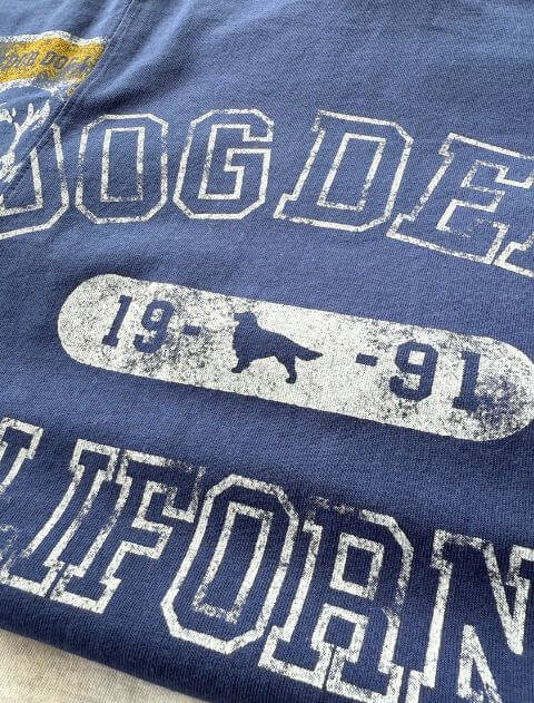 ロゴプリントリメイクロンT   ブランドのドッグデプト/DOG DEPT