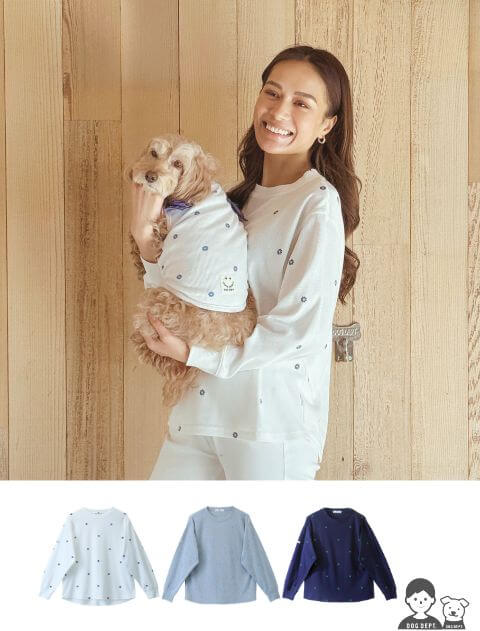 【WOMEN】フラワーリブロンT