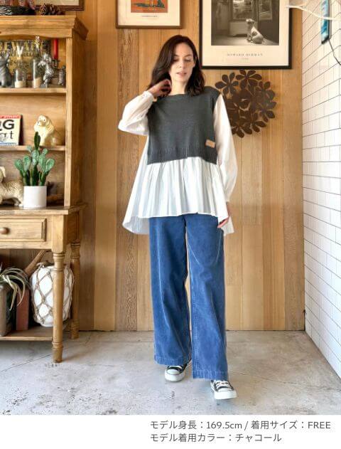 ドッキングカットソー   ブランドのドッグデプト/DOG DEPT