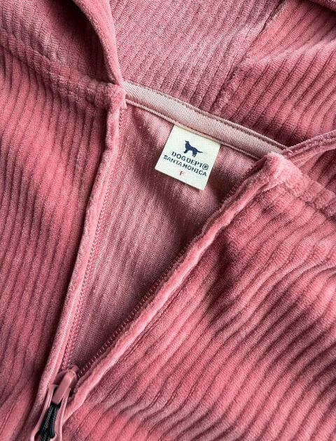 カットコーデュロイフルジップパーカー    ブランドのドッグデプト/DOG DEPT