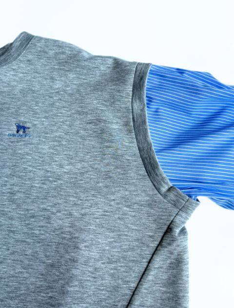 ストライプ切り替えバルーンクルー   ブランドのドッグデプト/DOG DEPT