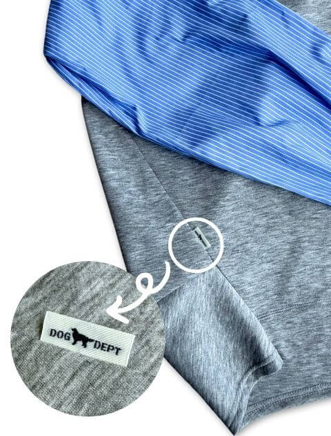 ストライプ切り替えバルーンクルー   ブランドのドッグデプト/DOG DEPT