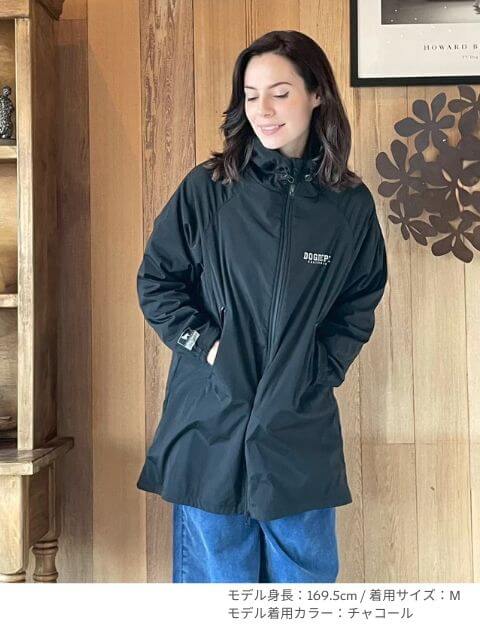 Teflon fabric レディースストレッチジップパーカー   ブランドのドッグデプト/DOG DEPT