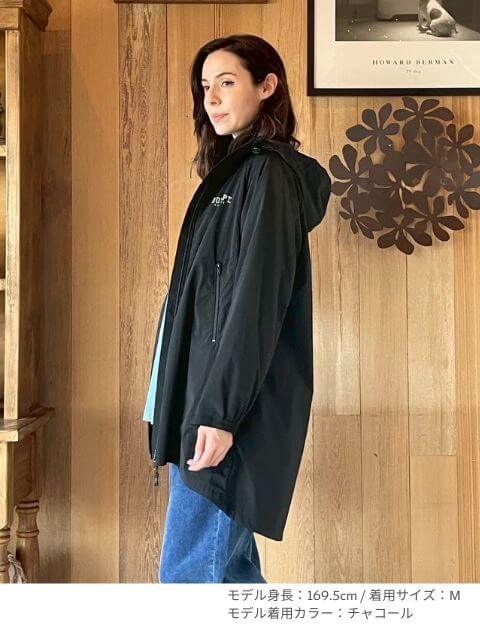 Teflon fabric レディースストレッチジップパーカー   ブランドのドッグデプト/DOG DEPT