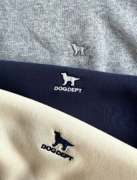 ニット重ね着風クルースウェット   ブランドのドッグデプト/DOG DEPT