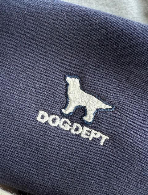 ニット重ね着風クルースウェット   ブランドのドッグデプト/DOG DEPT