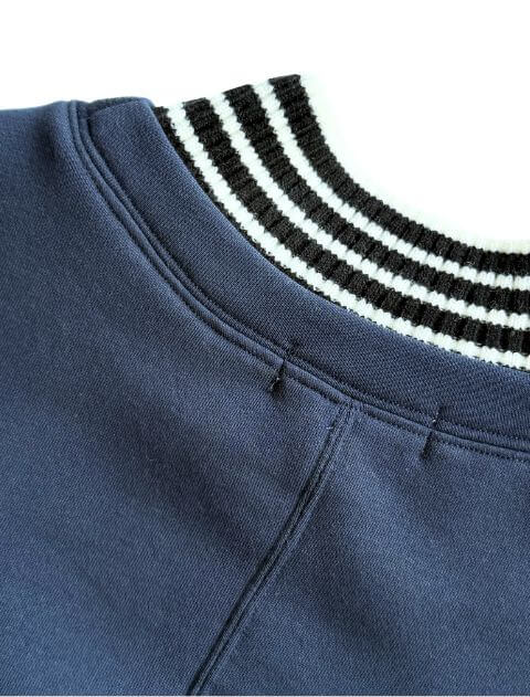 ニット重ね着風クルースウェット   ブランドのドッグデプト/DOG DEPT