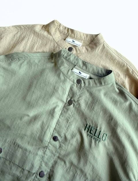 撥水ナイロンワッシャーシャツ   ブランドのドッグデプト/DOG DEPT