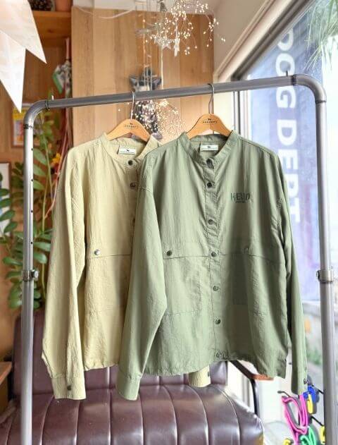 撥水ナイロンワッシャーシャツ   ブランドのドッグデプト/DOG DEPT