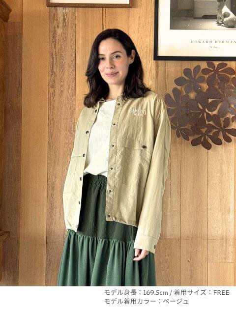 撥水ナイロンワッシャーシャツ   ブランドのドッグデプト/DOG DEPT