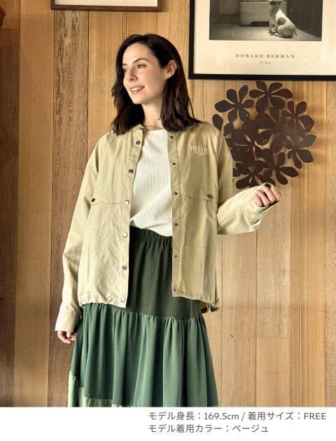 撥水ナイロンワッシャーシャツ   ブランドのドッグデプト/DOG DEPT