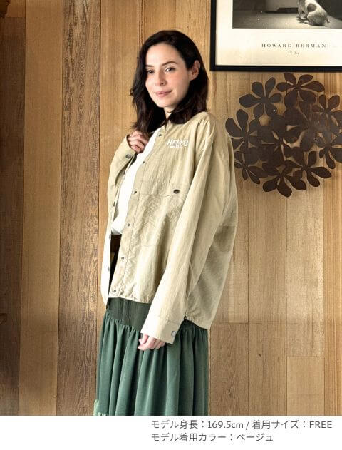 撥水ナイロンワッシャーシャツ   ブランドのドッグデプト/DOG DEPT