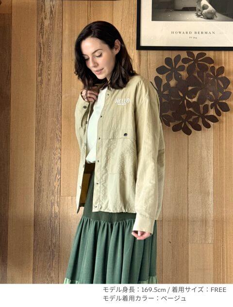 撥水ナイロンワッシャーシャツ   ブランドのドッグデプト/DOG DEPT