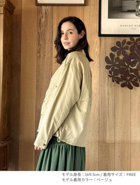 撥水ナイロンワッシャーシャツ   ブランドのドッグデプト/DOG DEPT