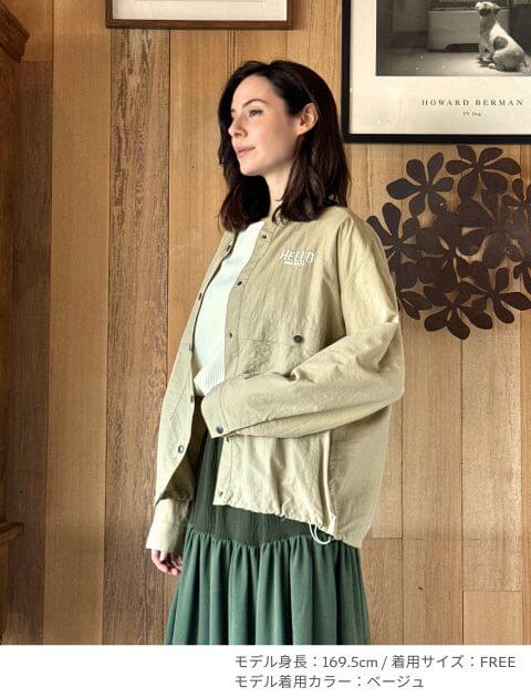 撥水ナイロンワッシャーシャツ   ブランドのドッグデプト/DOG DEPT