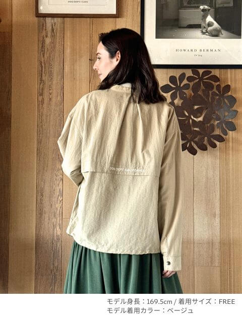 撥水ナイロンワッシャーシャツ   ブランドのドッグデプト/DOG DEPT