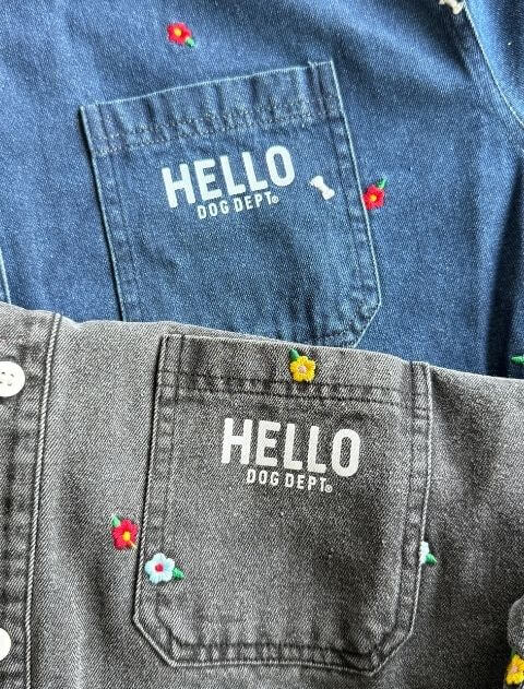  OHANA刺繍デニムシャツ   ブランドのドッグデプト/DOG DEPT
