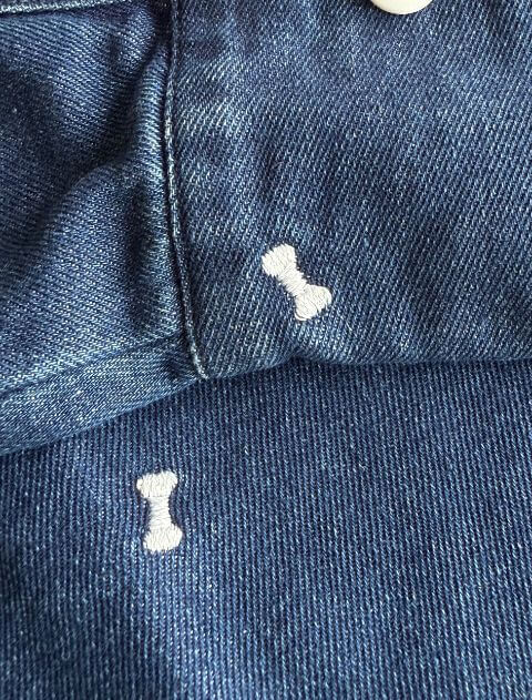  OHANA刺繍デニムシャツ   ブランドのドッグデプト/DOG DEPT