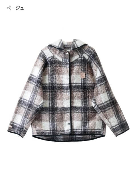 WOMEN】ブークレボタンパーカー