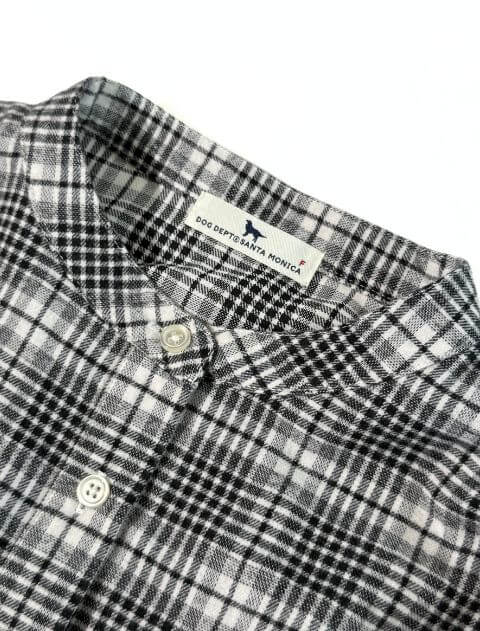 起毛チェックウエストギャザーシャツ ブランドのドッグデプト/DOG DEPT