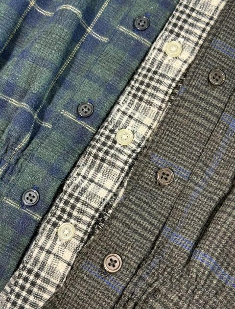 起毛チェックウエストギャザーシャツ ブランドのドッグデプト/DOG DEPT