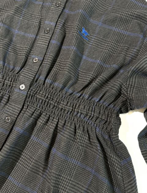 起毛チェックウエストギャザーシャツ ブランドのドッグデプト/DOG DEPT