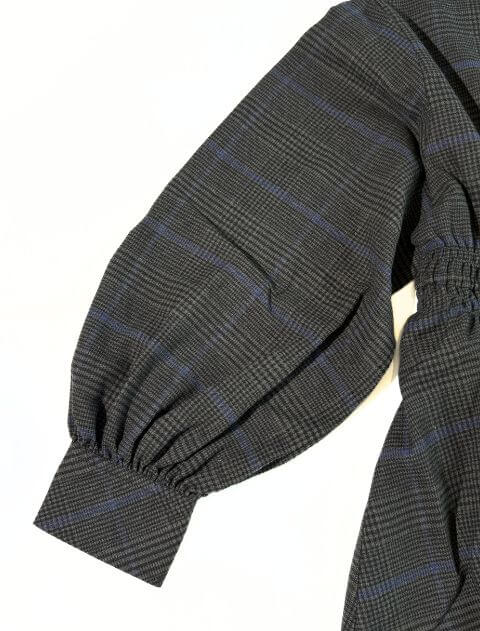 起毛チェックウエストギャザーシャツ ブランドのドッグデプト/DOG DEPT