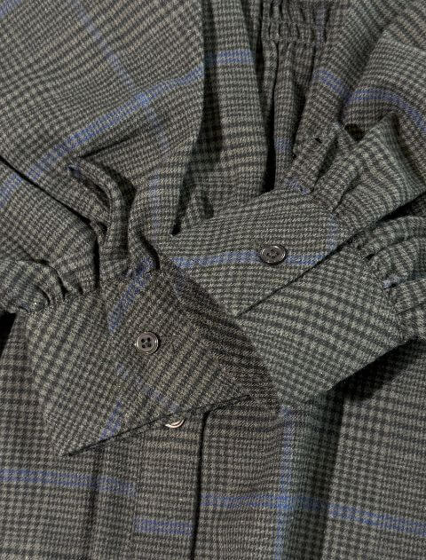 起毛チェックウエストギャザーシャツ ブランドのドッグデプト/DOG DEPT