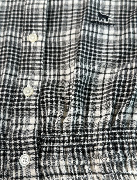 起毛チェックウエストギャザーシャツ ブランドのドッグデプト/DOG DEPT