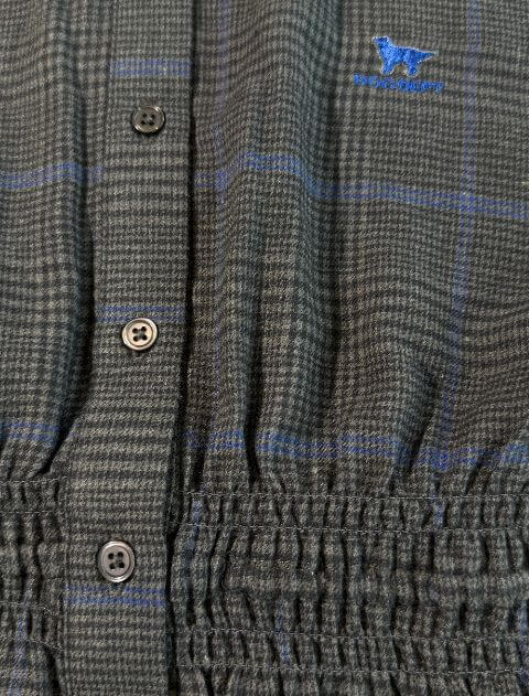 起毛チェックウエストギャザーシャツ ブランドのドッグデプト/DOG DEPT