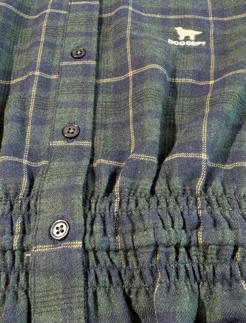 起毛チェックウエストギャザーシャツ ブランドのドッグデプト/DOG DEPT