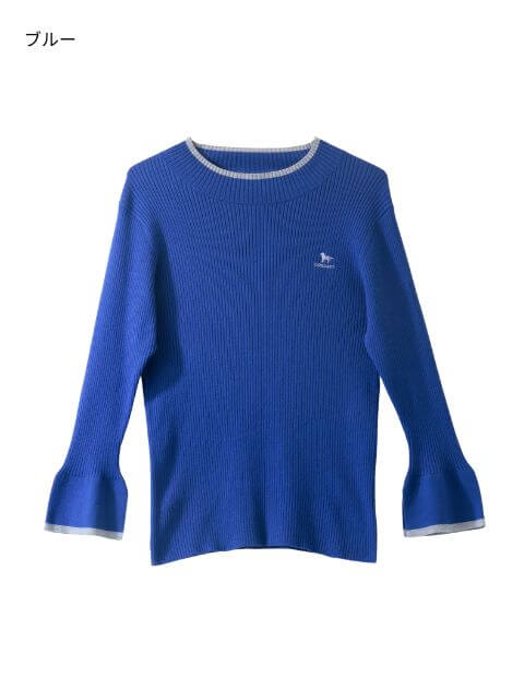 袖フレアリブニット   ブランドのドッグデプト/DOG DEPT