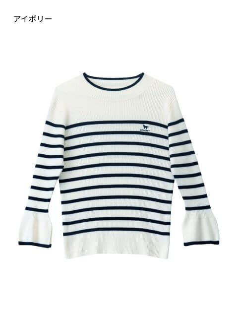 袖フレアリブニット   ブランドのドッグデプト/DOG DEPT