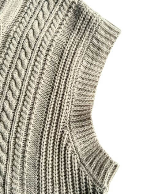 ケーブル編みベスト   ブランドのドッグデプト/DOG DEPT