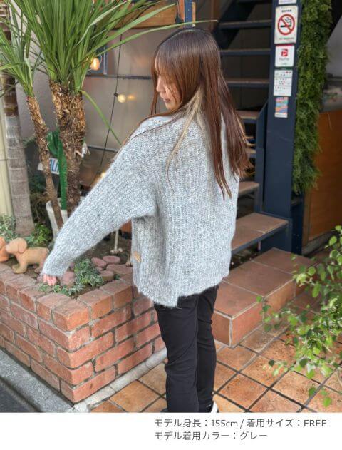 mixヤーン畦編みプルオーバー   ブランドのドッグデプト/DOG DEPT