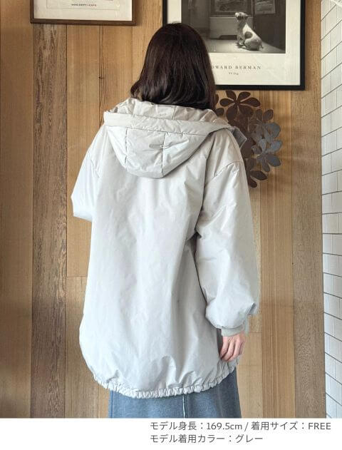 WOMEN】撥水中綿コート