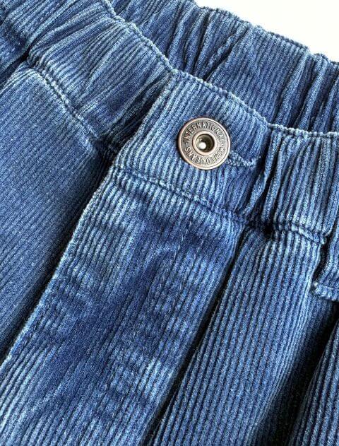 インディゴコールワイドパンツ ブランドのドッグデプト/DOG DEPT