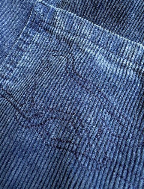 インディゴコールワイドパンツ ブランドのドッグデプト/DOG DEPT