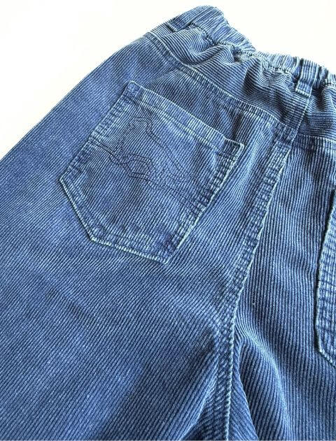 インディゴコールワイドパンツ ブランドのドッグデプト/DOG DEPT