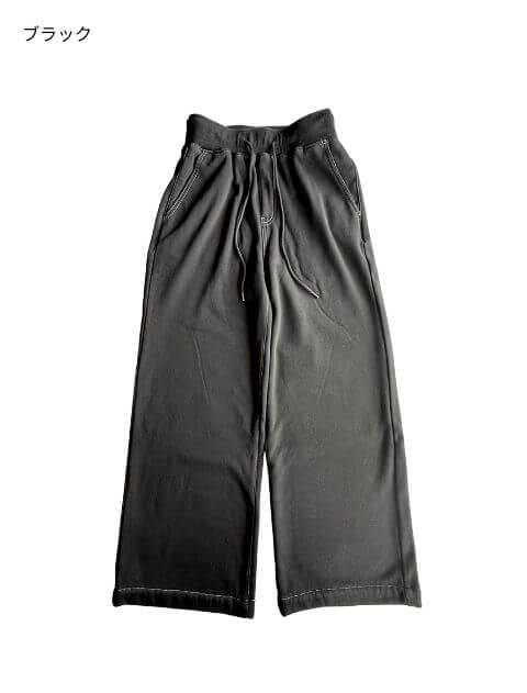 裏シャギーニットデニムワイドパンツ ブランドのドッグデプト/DOG DEPT