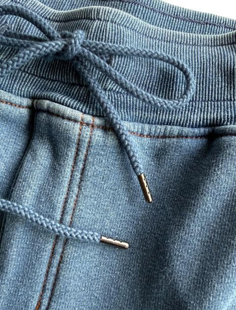 裏シャギーニットデニムワイドパンツ ブランドのドッグデプト/DOG DEPT