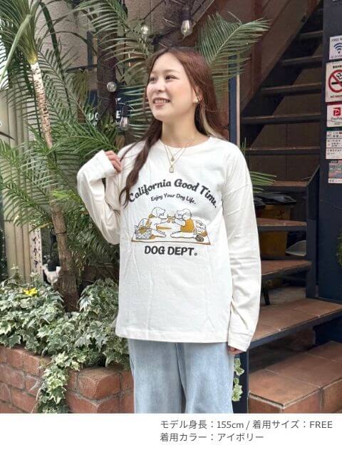 ピクニックドッグロンT   ブランドのドッグデプト/DOG DEPT