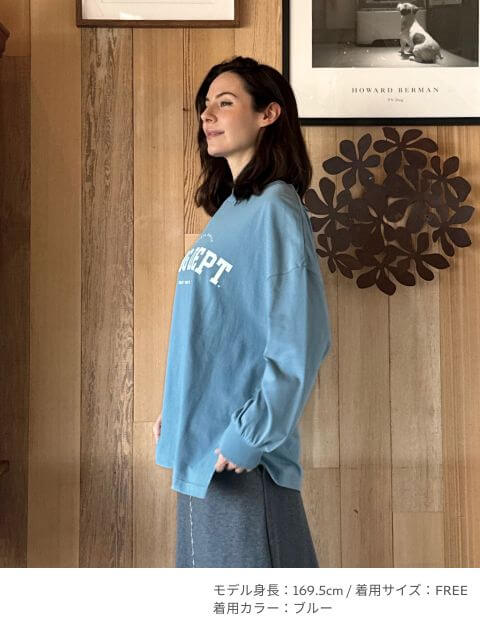 ロゴプリントロンT   ブランドのドッグデプト/DOG DEPT