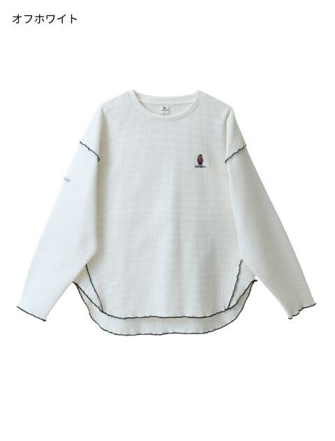 ハイテンションワッフル配色メローロンT   ブランドのドッグデプト/DOG DEPT