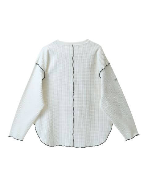 ハイテンションワッフル配色メローロンT   ブランドのドッグデプト/DOG DEPT