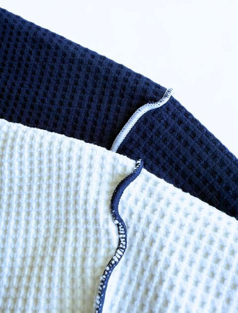 ハイテンションワッフル配色メローロンT   ブランドのドッグデプト/DOG DEPT