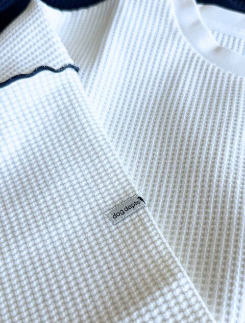 ハイテンションワッフル配色メローロンT   ブランドのドッグデプト/DOG DEPT