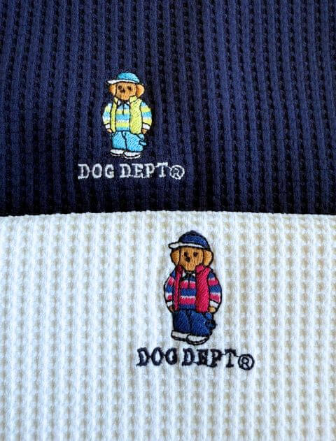 ハイテンションワッフル配色メローロンT   ブランドのドッグデプト/DOG DEPT