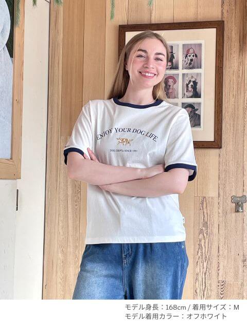 リンガーTシャツ   ブランドのドッグデプト/DOG DEPT